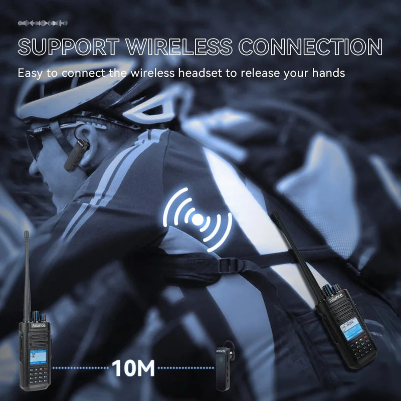 Retevis Ailunce HD2 10W Walkie Talkie DMR Radio UHF VHF Ham Radio IP67 Waterproof Long Range DMR Digital Radio bluetooth Function
