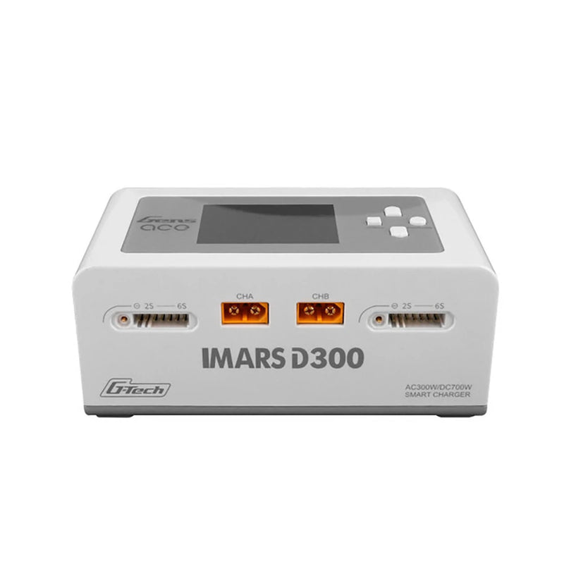 Gens Ace IMARS D300 G-Tech Channel AC 300W DC 700W 16Ax2 RC Smart Balance Charger for 1-6S LiFe Lipo LiHV 1-16S NiMH Battery