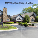 Hiseeu AHD5 5MP 1920P PTZ Home Wired Security Camera Clear Night Vision CCTV Analog TVI CVI XVI Smart Motion Detection Security Dome Wired Camera