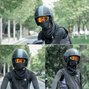 WEST BIKING 65 Electric Heating Cycling Headcover 3 Gears Heated Soft Comfy Windproof Warm Headwear for Riding Skiing Helmet (No Power Bank)