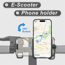 KGVYKL Phone Holder 4.7"-7.2" Adjustable Phone Clip Stand Shockproof Portable Bike Holder Phone Bracket for Bicycle Electric Scooter Motorcycle