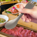 TiTo Portable Titanium Outdoor Camping Spoon Accessories Picnic Hiking Travel Tableware 2 in 1 Ultralight Kitchenware
