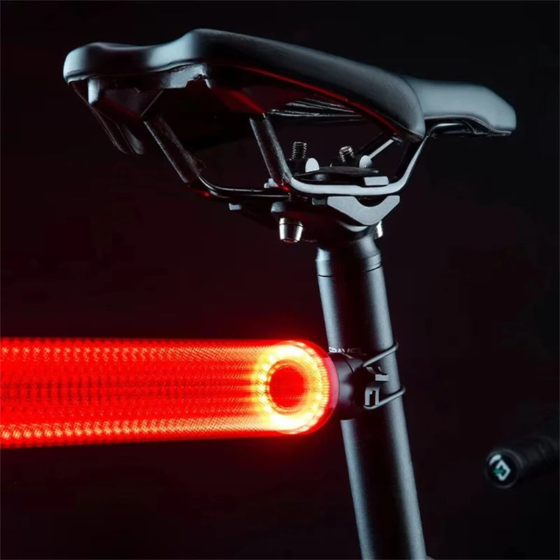 ROCKBROS BL-S1 Smart Brake Sensor Bicycle Taillight 400 mAH Type-C Charging IPX7 Waterproof Aluminum Bike Rear Light for Night Road Warning Riding