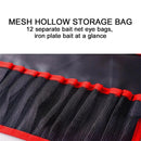 ZANLURE Waterproof Fishing Lure Bag 12 Slots Metal Jigs Sea Bait Lead Protector Case