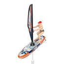 2.4G RC Boat Colorful Sailboat Swinging Sail Driving Swimming Pool Ship Underwater Balance Vehicles Models Toys