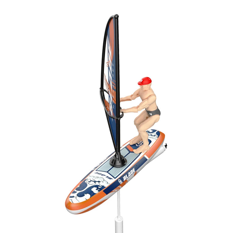 2.4G RC Boat Colorful Sailboat Swinging Sail Driving Swimming Pool Ship Underwater Balance Vehicles Models Toys