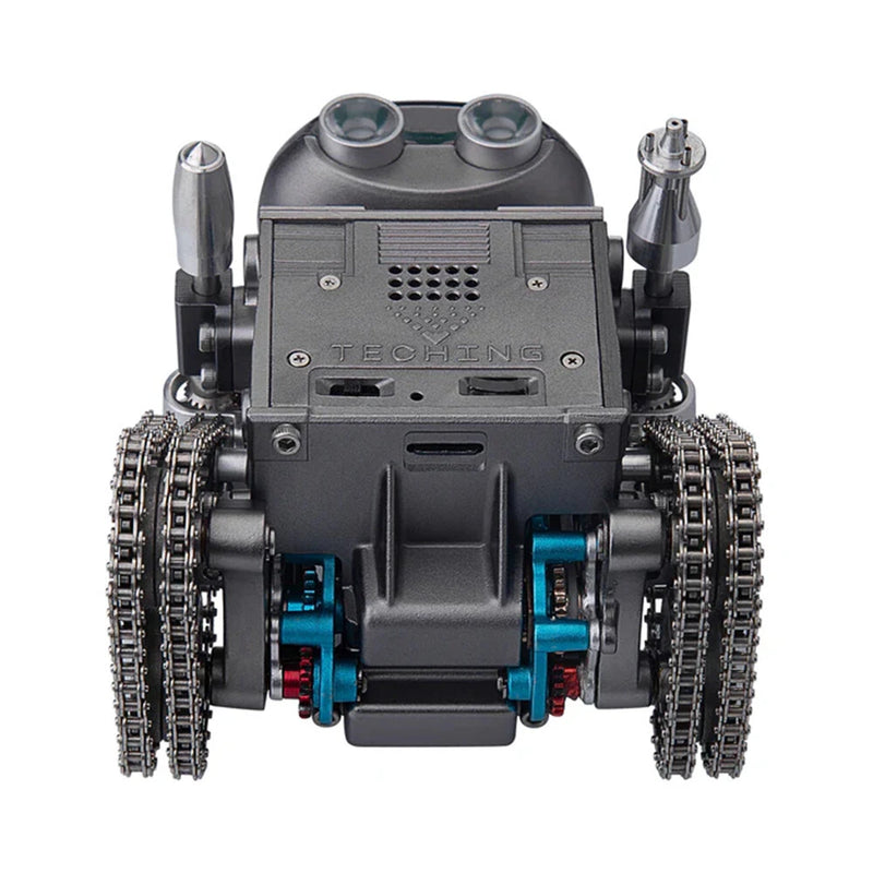 TECHING DM518 Bluetooth APP  Metal Remote Control Tank Robot Tracked Trailblazer Assembly Kit DIY Educational Toy Kids Children Gifts