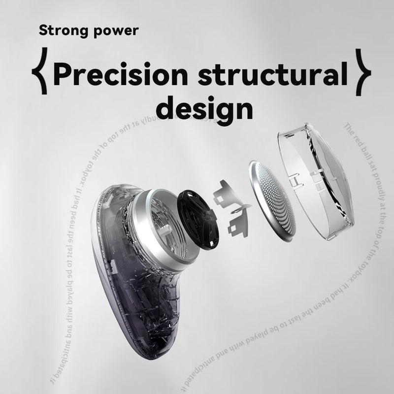 KONKA Mini Shaver Men's Electric Shaver Travel Portable Smart Type C Rechargeable Beard Shaver 5200 RPM High-speed Motor