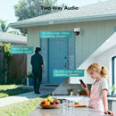 Hiseeu 5MP/8MP/12MP PoE IP Camera Human Vehicle Detect Two Way Audio Color Night Vision IP67 Waterproof Sound Light Alert Security CCTV Cameras