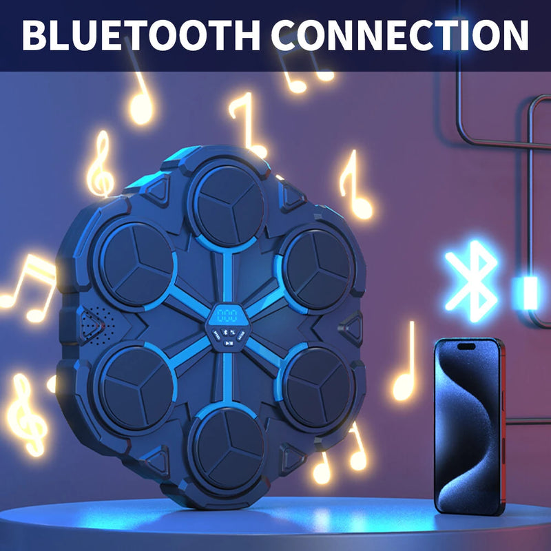 KALOAD Smart Bluetooth Music Boxing Machine Decompression Fighting Fitness Home Boxing Wall Six Target Boxing Trainer with Gloves