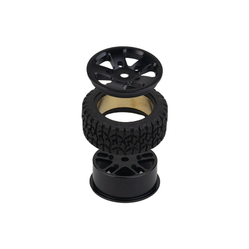 4PCS Upgraded Metal Wheel Rims Tires for SG PINECONE FORSET 2402 1/24 Off-Road RC Cars Vehicles Models Spare Parts Accessories P24-CL01