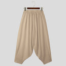 INCERUN Mens Trendy Wide Leg Pants Solid Color Casual Loose Foots-binding Pants Plus Size, Spring Fall, S-5XL