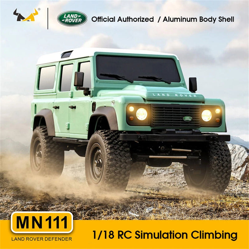 MNRC MN111 DIY KIT 1/18 4X4 RC Car LED Light Climbing Rock Crawler Off-Road Truck Portal Axle Alloy Shell Toys Classic Vehicles Models