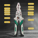 IPRee Foldable Wire Stripper Multi-Function Crimping Pliers Pulley Design Electrician Wire Splitter Winding Tool for Cable Management