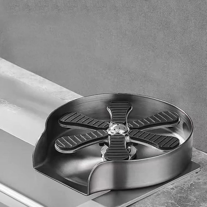 Sink High Pressure Household Bar Stainless Steel Press Automatic Cup Washer Coffee Shop Free Cleaning Rinser Faucet