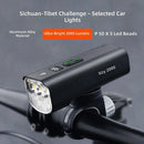 BIKIGHT Anti-glare Bicycle Light 2000LM USB-C Rechargeable 4000mAh Waterproof 200M Range Digital Display for MTB, Scooter