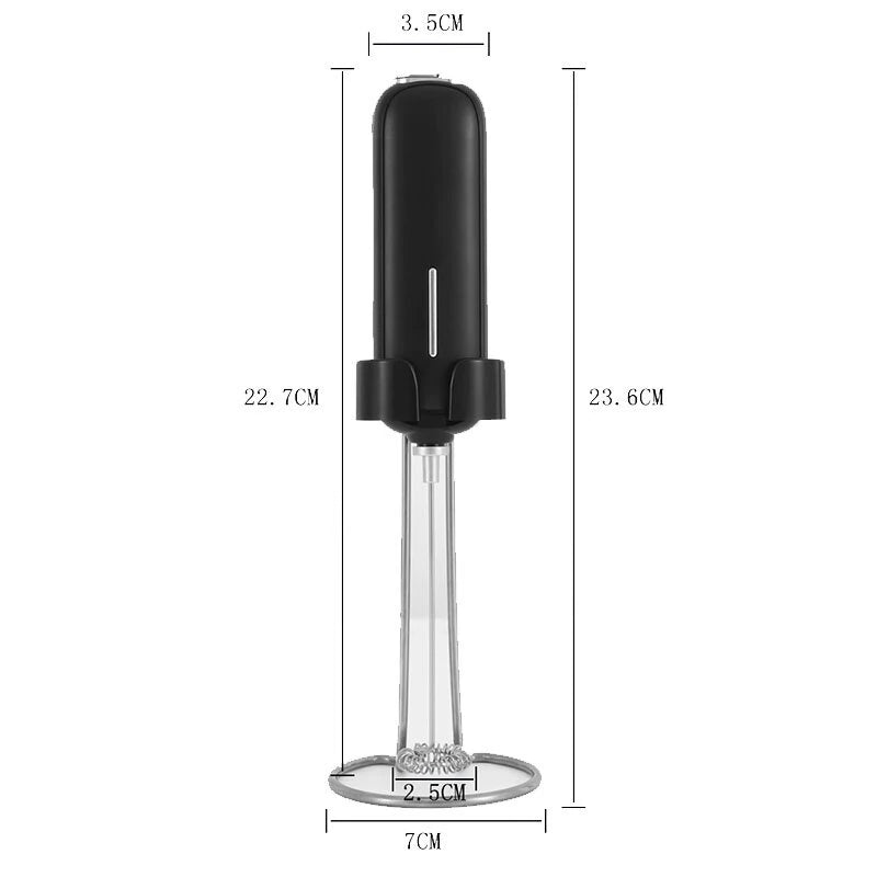 USB Rechargeable Handheld Egg Beater Electric Milk Frother Foam Maker Mixer Coffee Drink Frothing Wand Foamer