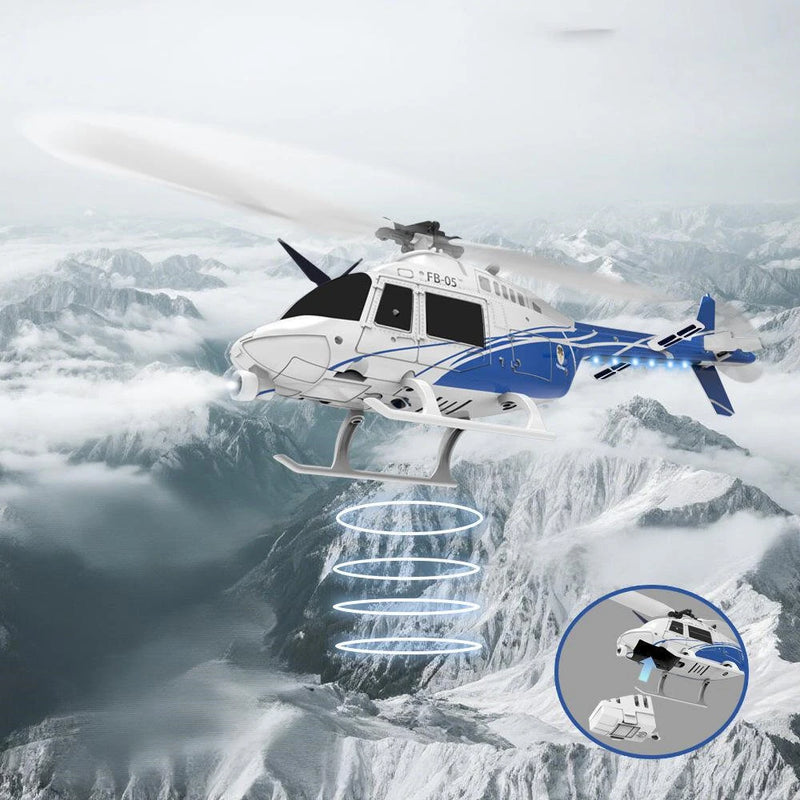 FB-05 2.4G 4CH 3D6G Altitude Hold with LED Light RC Helicopter RTF