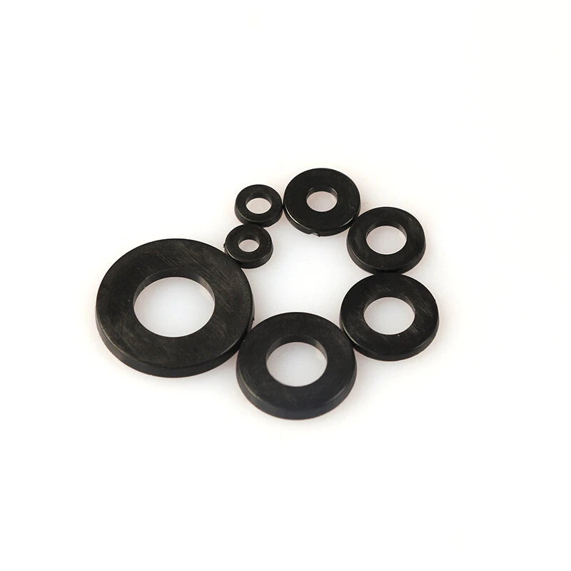 250PCS Nylon Gasket M2 M2.5 M3 M4 M5 M6 M8  High Temperature Insulating Plastic Gasket