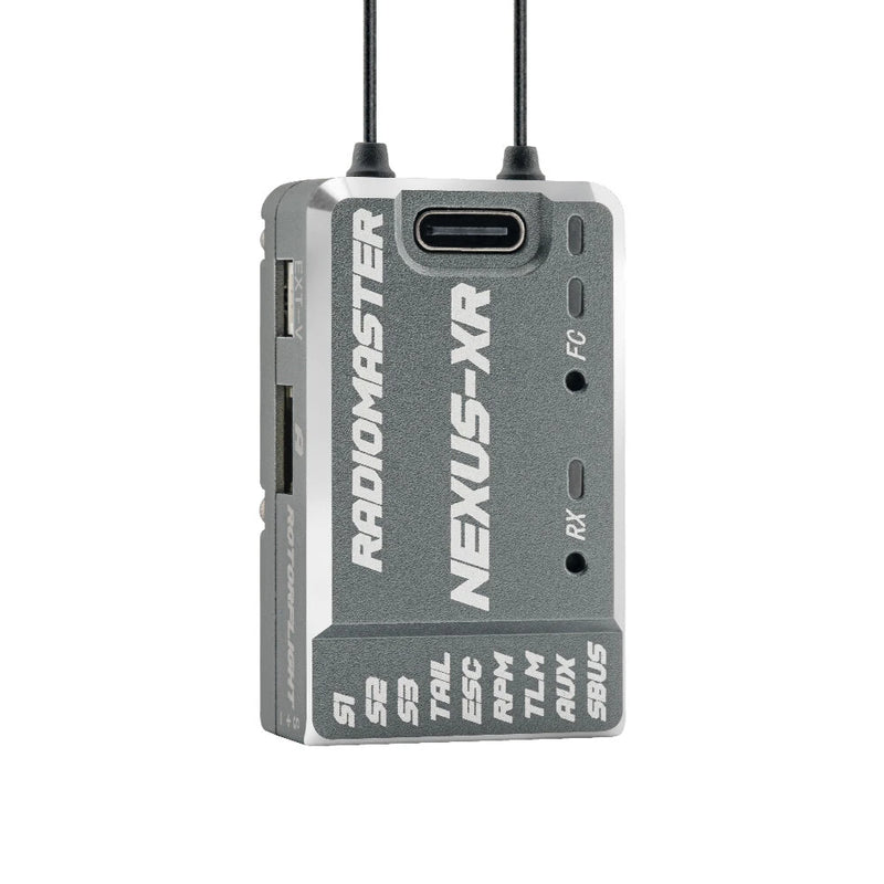 RadioMaster Nexus-XR Flight Controller Rotorflight 2.2 Gyro Integrated Receiver Multi-Function UART Ports Aluminium CNC No-Flybar RC Helicopter Control