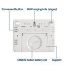 Electronic Multifunctional Magnetic Temperature Clock Wall Clock Digital Alarm Clock Large LCD Display Date Time Temperature and Humidity Display