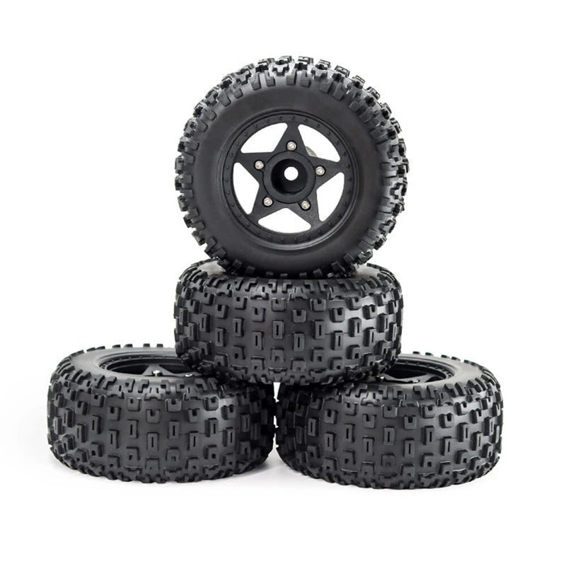 4PCS D232 Upgraded Off-Road Tires Wheels for 1/8 1/10 Short Course Truck RC Cars Vehicles Models Parts Accessories