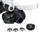 Headband Head-Mounted Repair LED Lamp Light Magnifying Glass Magnifier Loupe