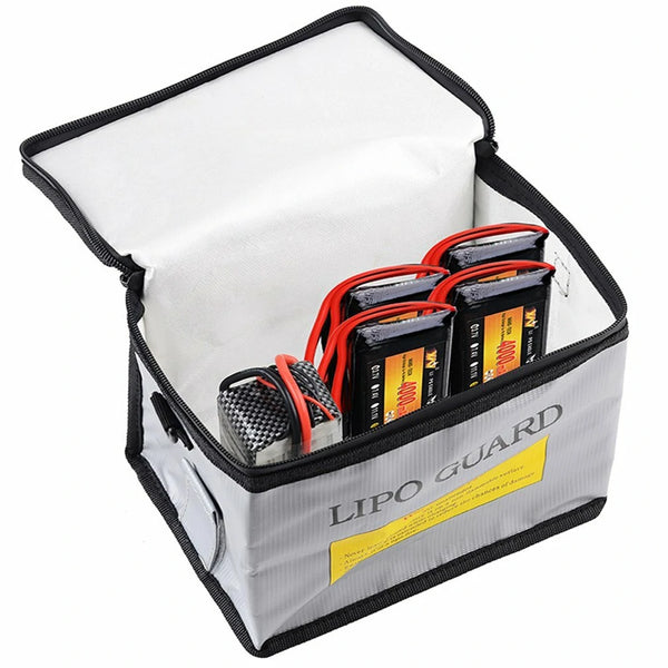 Lipo Battery Safety Bag 215x145x165mm Portable Explosion-proof Fireproof Storage Bag For RC Drone Batteries