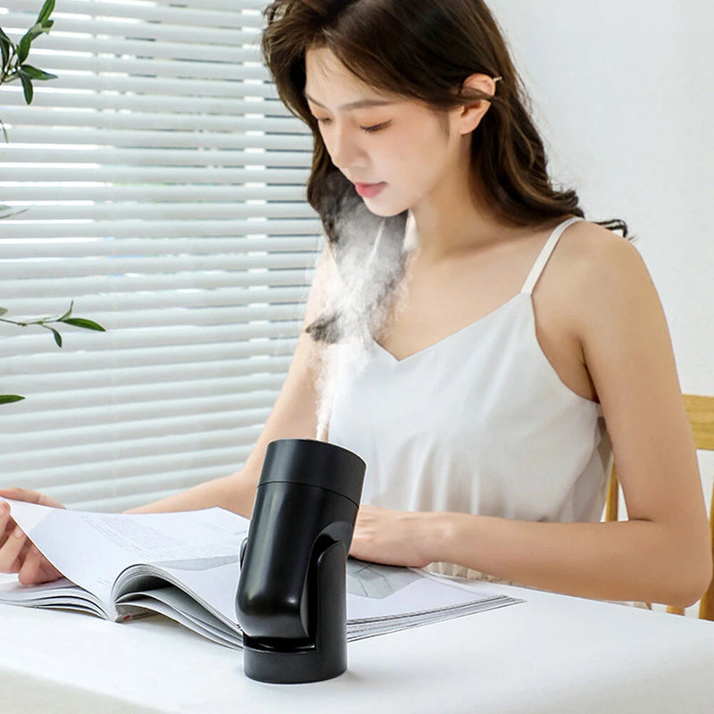 Smart Humidifier Air Purifier Shaking Head Humidifier Bedroom Small Portable Car Humidifier Fog Water Replenishment Atomizer for Home and Office