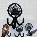 Compact Portable Octopus Handheld Night Light Cooling Fan 500mAh with Accessories