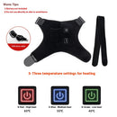 IPRee Portable Shoulder Support Heat Pad Adjustable 3-Level Settings Heating Electric Shoulder Wrap Heating Shoulder Support Belt for Men Women