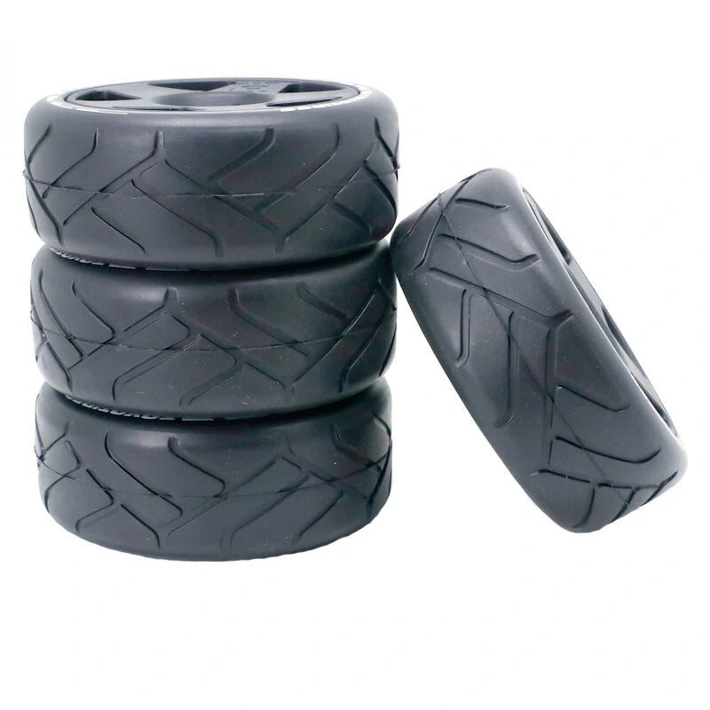 4PCS 1/8 Rally Drift On-Road Tires Wheels 17mm Hex for ARRMA INFRACTION LIMITLESS FELONY F1 ZD RC Car Vehicles Model Parts
