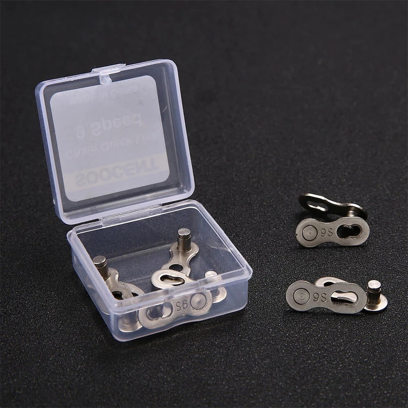 XANES 5Pair Bicycle Chain Link Connector Chain Magic Buttons 6-12 Speed Bicycle Cycling Quick Master Links for Mountain Bike