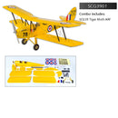 Dancing Wings Hobby SCG39 Tiger Moth ARF 800mm Wingspan Balsa Wood RC Airplane KIT/KIT+Power Combo