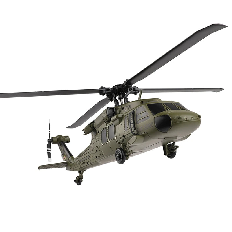 XK K170 UH-60L 2.4G 4CH 6-Axis Gyro Brushless Motor Military Green RC Helicopter RTF