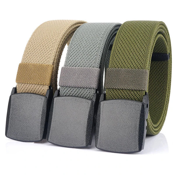 TUSHI 120cm Tactical Nylon Belt Adjustable Wear-resistant Lightweight Waist Belt Buckle Canvas Belt Casual Sports Belts for Outdoor Men Women