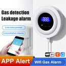 Wifi Natural Gas Leak Detector Alarm Security Protection Smart Home 433MHz Wireless Gas Leakage Sensor Fire Safety Detector Works With Tuya