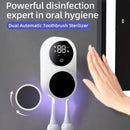 Intelligent Sensor Toothbrush Sanitizer Case UV Smart Toothbrush Sterilizer Toothbrush Holder With Intelligent Power Display Wall-Mounted Toothbrush Storage Rack Disinfection Toothbrush Storage Rack