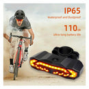 BIKIGHT Smart Brake Sensing Bike Taillight 1500mAh Battery Adjustable Parameters Alarm Rear Light 6 Light Modes USB-C Rechargeable IP65 Waterproof Bicycle Rear Light with 110dB Horn Wireless Remote