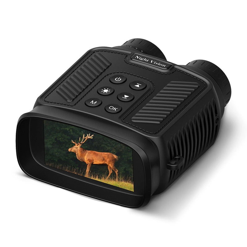 Compact Night Vision Binoculars for Adults with Infrared - Lightweight Digital Camera with 10x Optical Zoom and 2.5K UHD Video Resolution