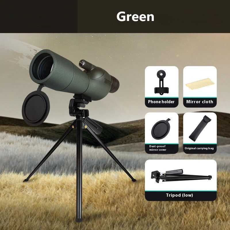 IPRee 25-75x60 HD Spotting Scope Powerful Monocular Zoom Telescope BAK7 Prism Waterproof for Birdwatching Target Shooting Camping