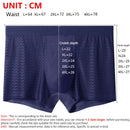 4pcs Men's Ice Silk Mesh Boxer Briefs, Summer Thin Style Breathable Comfy Boxer Trunks, Elastic Sports Shorts, Men's Casual Underwear Daily Bottom Wear