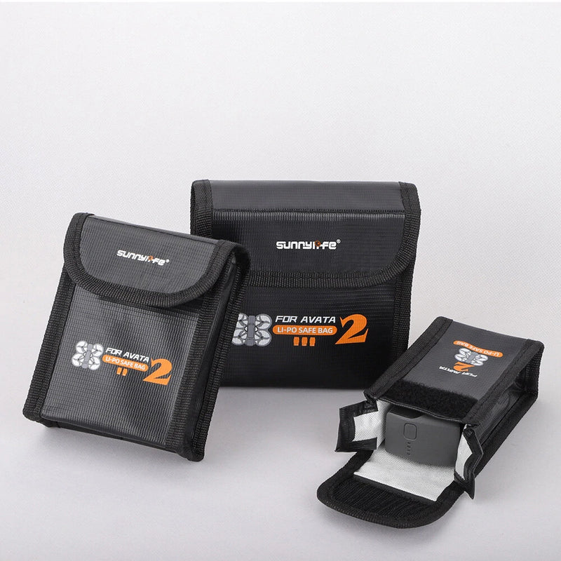 For Avata 2 Battery Explosion-proof Safety Storage Bag Cover Shockproof Case Flame Retardant Fireproof Guard Protection Bag