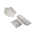 Upgraded Metal Parts For MJX 7303 RC Car 304 Stainless Steel Front and Rear Bumper Guards/Chassis Guards Vehicle Models Accessories