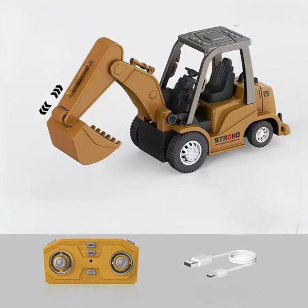 M651 M652 M653 RTR 1/64 2.4G Mini RC Car Forklift Excavator Bulldozer Support App Remote Controlled Engineering Vehicle Desktop Toys Model Collection Gift For Boys