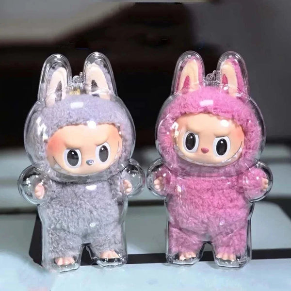 Transparent Acrylic Doll Dustproof Protective Cover for LABUBU V1 V2 V3