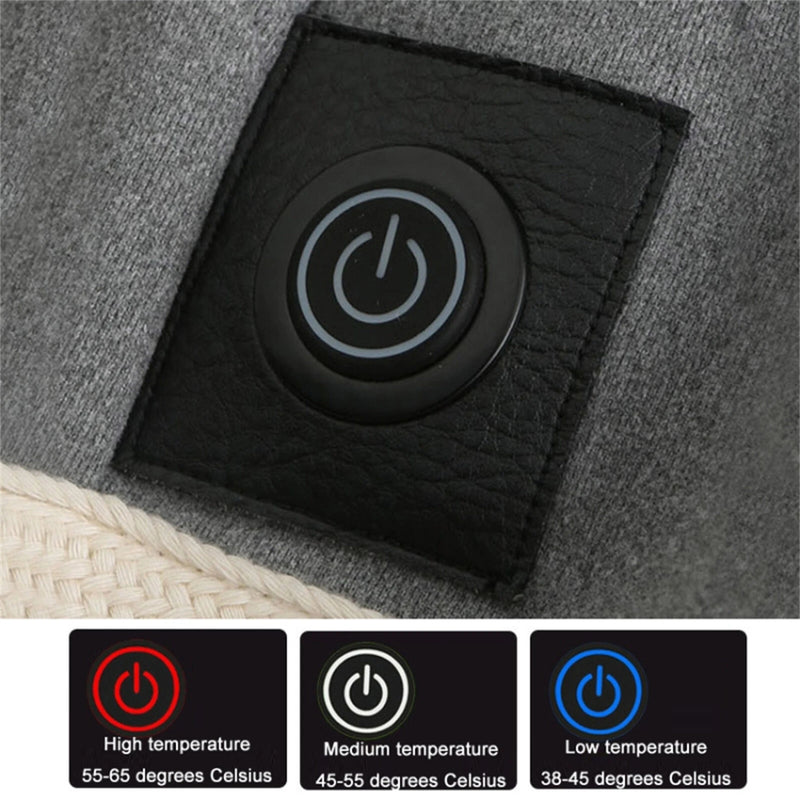 TENGOO HS-09 Smart Heated Sweatshirt 9 Heating Areas Quick Heating USB Rechargeable Windproof Washable Safety Fashion Oversize Hoodie Jacket for Winter Outdoors Keep Warm