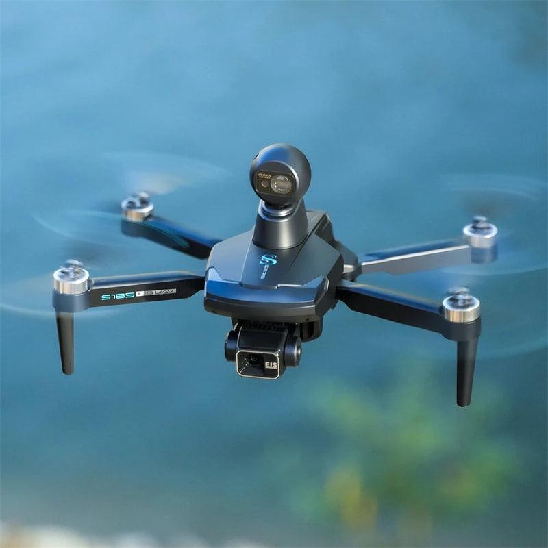 YLR/C S185 GPS 5G Repeater Digital FPV with 2.7K HD Camera 3-Axis EIS Mechanical Gimbal Obstacle Avoidance 7.2inch Touchable LCD Screen Controller Brushless Foldable RC Drone Quadcopter RTF