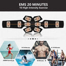 EMS Muscle Stimulator Abdominal Shaping Belt Muscle Exercise Instrument Abdominal Muscle Patch Fitness Equipment for Men Women's Abdominal Arm Leg Home Office Exercise