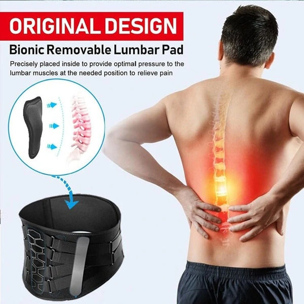 Sport Belt Comfort Anti-Skid Ergonomic Design Waist Spine Protection for Herniated Discs Sciatica Sports Injury Recovery